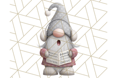 Cozy Winter Gnome Clipart PNG, Christmas Gnome Clip Art Product Image 2