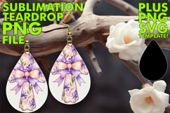 Sparkling Teardrop Earrings Ideas, Flower Cross Product Image 1