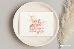 Boho Flowers Watercolor Clipart Bundle Product Image 22