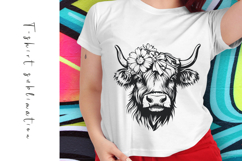Highland Cow SVG Design for T-Shirts and Mugs Product Image 1