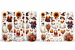 Cute Ghost Tumbler Sublimation. Ghost Halloween Tumbler Product Image 2