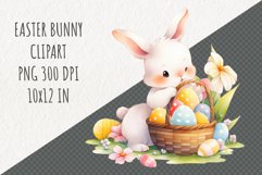 Easter Bunny Clipart | Spring Clipart | Easter Sublimation Product Image 1