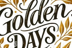 Golden Days Fall Design, Sublimation Tshirt Digital Print Product Image 5