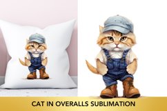 Animals in Overalls Sublimation, Farm Animals Clipart Product Image 1