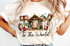 Christian Christmas Manger Sublimation, Jesus Christmas Png Product Image 2