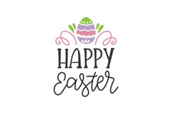 Happy Easter SVG Cut File Product Image 1