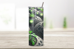3D Lunar Agriculture Seamless Tumbler Wrap - Moon Soil Textu Product Image 2