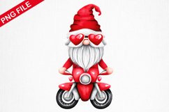 Valentine Gnome On pickup Sublimation- Sublimation Design Product Image 1