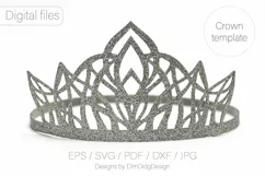 Princess crown svg Birthday party crown Princess tiara Product Image 5