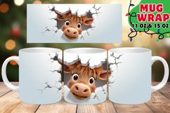 Snowflake Animals Hole in Wall Xmas Wrap, 11oz, 15oz Product Image 1