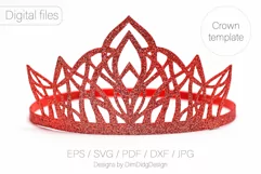 Princess crown svg Birthday party crown Princess tiara Product Image 11
