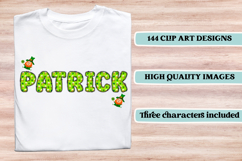 ST PATRICK Alphabet PNG Clipart, St Patrick letters doodle Product Image 6