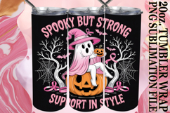 SWEET GIFT 20oz TUMBLER WRAP, Ghost Cancer Product Image 1