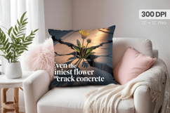 Inspirational Quotes Pillow PNG Motivational PNG Sublimation Product Image 1