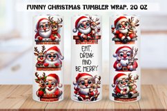 Funny christmas characters Tumbler Wraps|BUNDLE PNG. Product Image 14