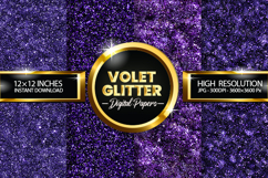 Volet Glitter Digital Papers - 04 variations Product Image 1
