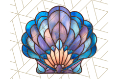 Stained Glass Sea Creatures PNG Clipart, Ocean Fantasy Product Image 2