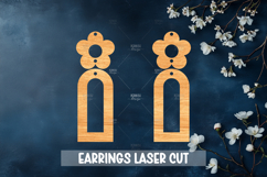 Summer Style Laser Cut Earrings SVG File Product Image 1
