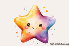 Space of Astronaut Watercolor Clipart PNG Product Image 1
