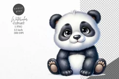 Panda clipart, Nursery clipart, Kids clipart Product Image 1