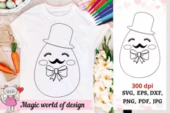 Easter egg men svg, Coloring Shirt Svg, Color Me Shirt svg Product Image 1