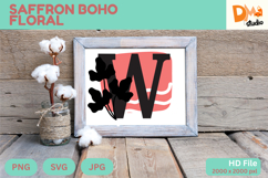 Saffron Boho Floral Monogram Product Image 1