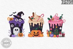 Hallothanksmas PNG, Hallothanksmas Coffee Sublimation Product Image 1