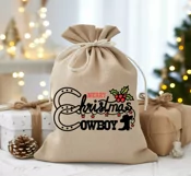 Cowboy Christmas text print svg, png cricut Western Christma Product Image 4