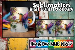 Joyful vibes 11oz 15oz sublimation wrap, 3D Bird Product Image 1
