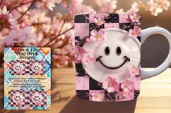 Retro Chessboard Smile Mug Wrap Vintage Look 11oz/15oz Product Image 1