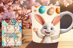 Festive Easter Watercolor Mug Wraps - Sublimation Product Image 1