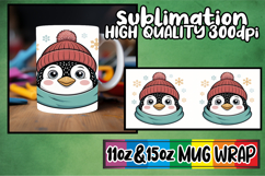 Serene vibes 11oz 15oz sublimation wrap, Cute Christmas Product Image 1