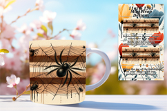 Elegant 11oz Mug Wrap Png Design , Halloween Product Image 1