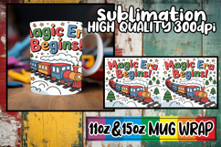 Graceful elegance 11oz 15oz mug wrap, Christmas Product Image 1