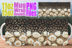 Inspired thoughts 11oz 15oz mug wrap, Leopard Prints Product Image 1