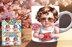 Glamorous 15oz Mug Wrap Png Artwork , Cupid Product Image 1