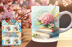 Stylish 11oz Mug Wrap Png Design , Books Product Image 1