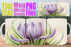 Gentle smiles 11oz 15oz sublimation wrap, Flowers Product Image 1