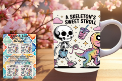 Beautiful Png For 15oz Mug Wrap , Funny Skeleton Product Image 1