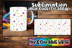 Starry Nightscape: Watercolor Galaxy Mug Wrap Product Image 1