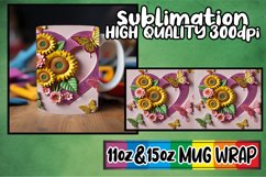 Bright horizons 11oz 15oz sublimation wrap, 3D Heart Product Image 1