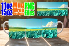 Scenic Springtime Mug Wrap - 11oz &amp; 15oz Sublimation Product Image 1