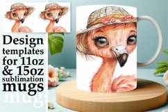 Watercolor Animals Mug Wrap - Spring 11oz 15oz Product Image 1