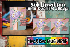 Radiant moments sublimation 11oz 15oz mug wrap, Cross Product Image 1