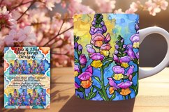 Sublimation PNG 11oz/15oz Floral Mug Wrap Design Product Image 1