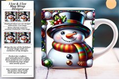 Festive Sparkle in 3D: Christmas Mug Wrap Delights Product Image 1