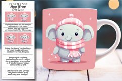 Cartoon Animals Winter Mug Wrap Product Image 1