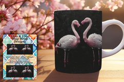 Artistic Patterned Mug Wraps with Birds Product Image 1