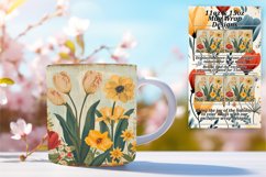 Classic Flower Pattern Mug Wrap Design Product Image 1