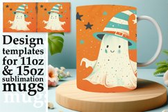 15x Ghost Mug Wrap Bundle , Halloween Fun 11oz 15oz, Fall Product Image 3